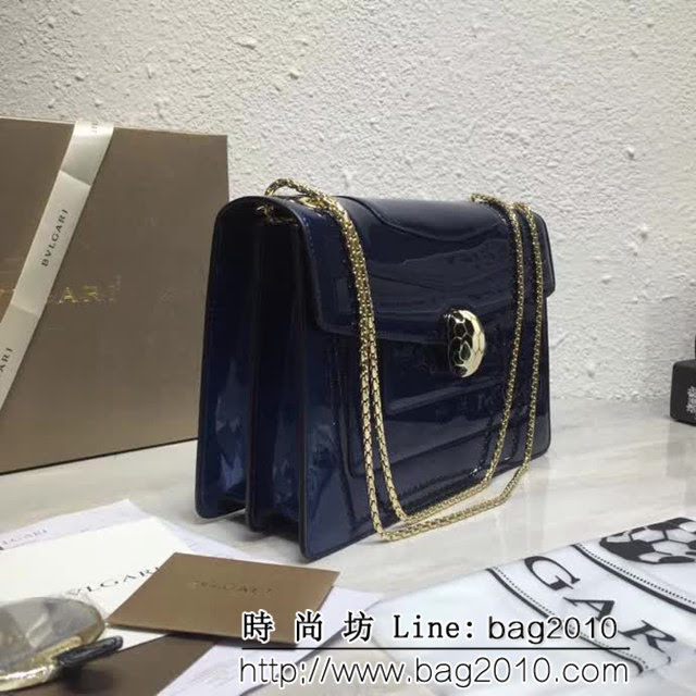 BVLGARI寶格麗 專櫃新品雙層蛇頭包 鏈條單肩斜挎包 B35106 FYD1053